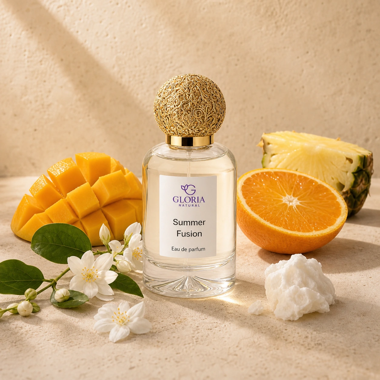 Summer Fusion eau de parfum with mango, orange, pineapple, and jasmine